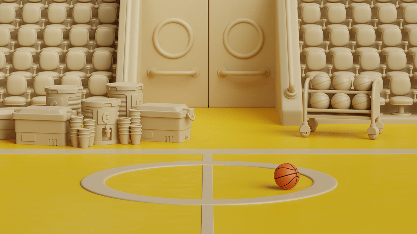 3D Character design  digital illustration 3d modeling animation  basketball blender character animation ILLUSTRATION 