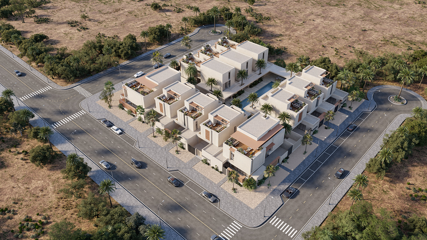 Residential Design residential architecture visualization Saudi Arabia UAE dubai realestate truestudio trungtran