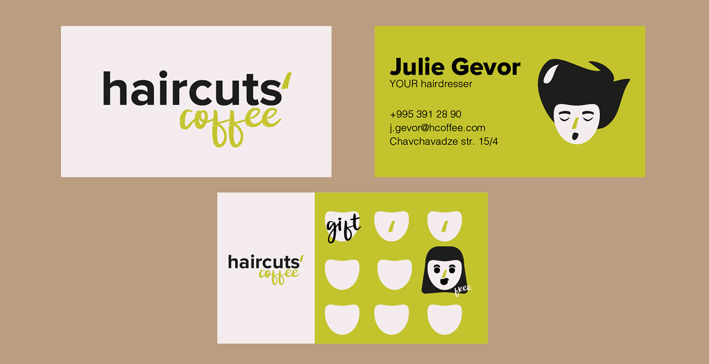barber brand identity coffeeshop coffeeshopdesign hair Hair Salon haircut hairdresser ILLUSTRATION  Logo Design