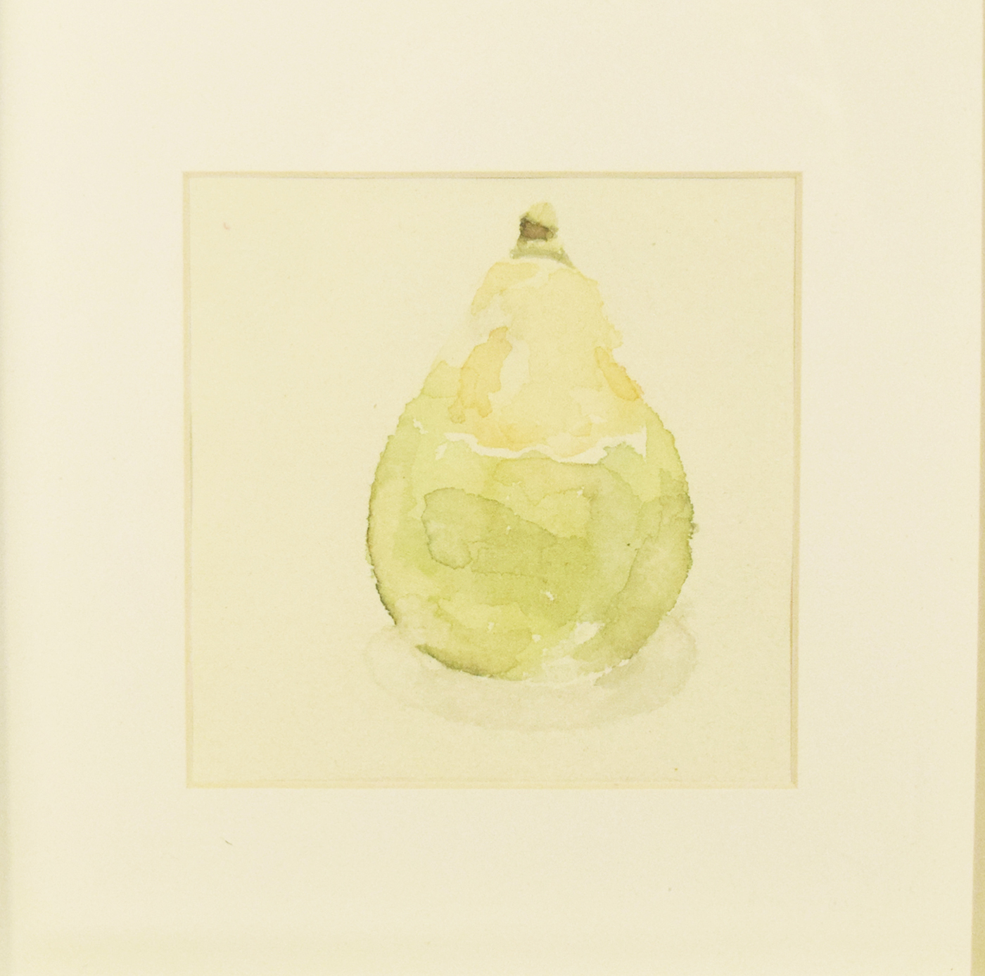 Pear pumpkin watercolor