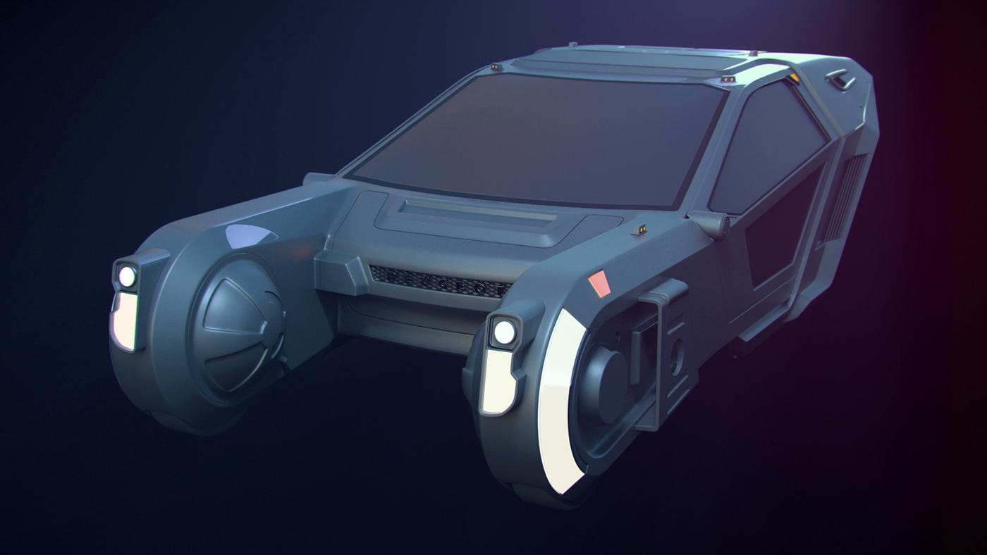 Bladerunner sci-fi Spinner Blade runner hover car 3d printing