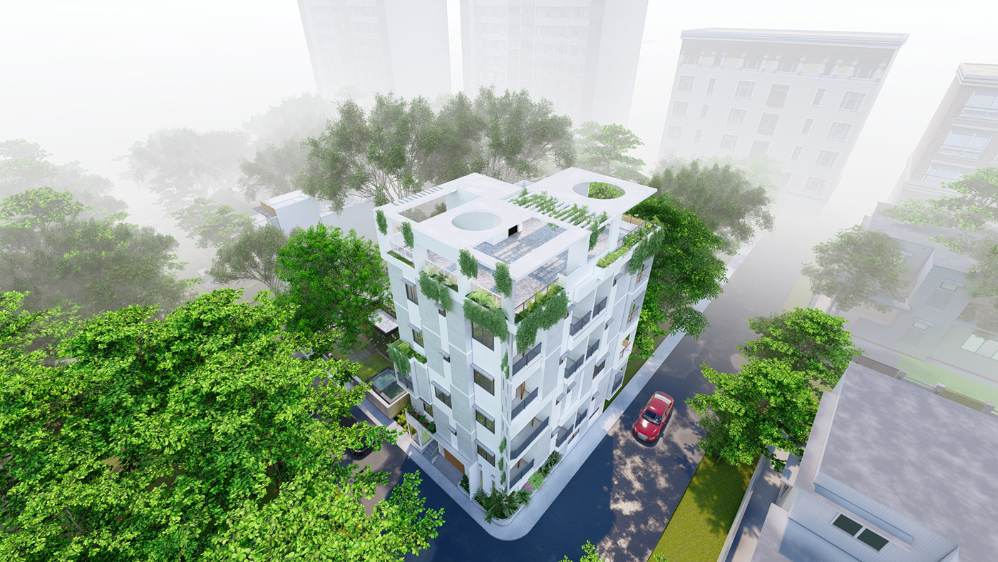 Residential Design residential architecture Bangladesh archviz visulaization