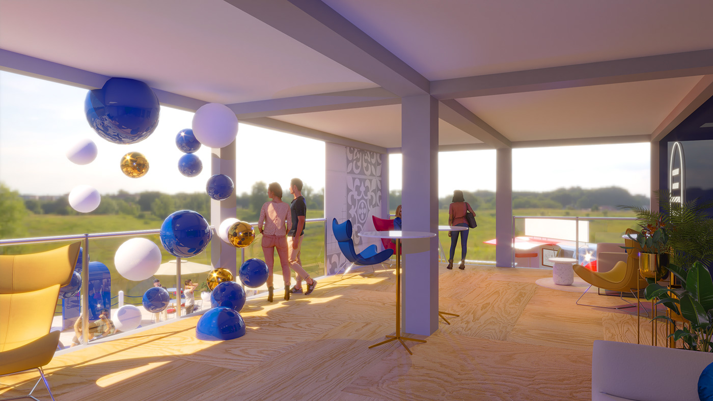 3D Visualisation of The House Of Peroni Brand Activations