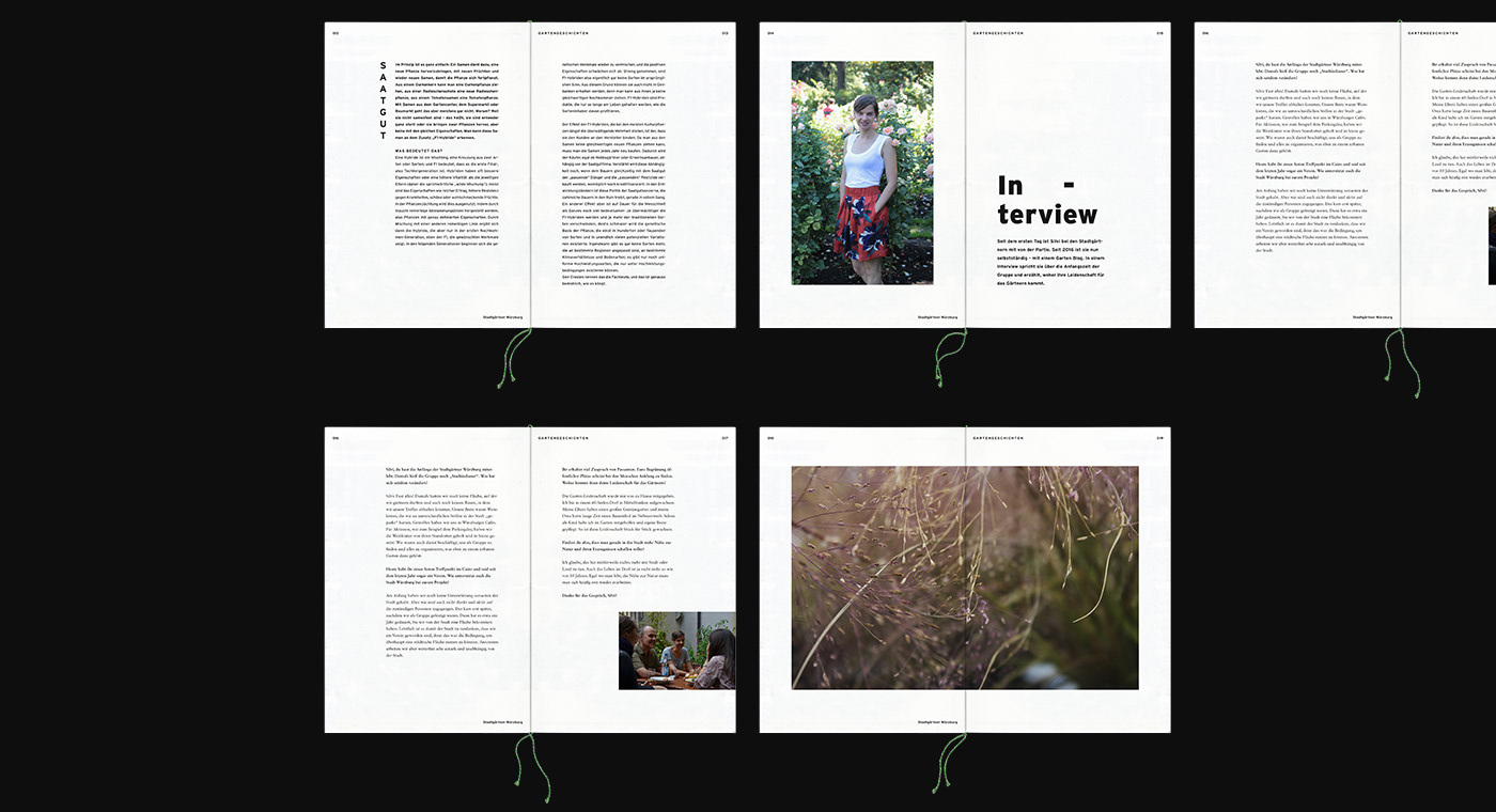 book editorial design  graphic design  journal Layout magazine print publishing   typography   urban gardening