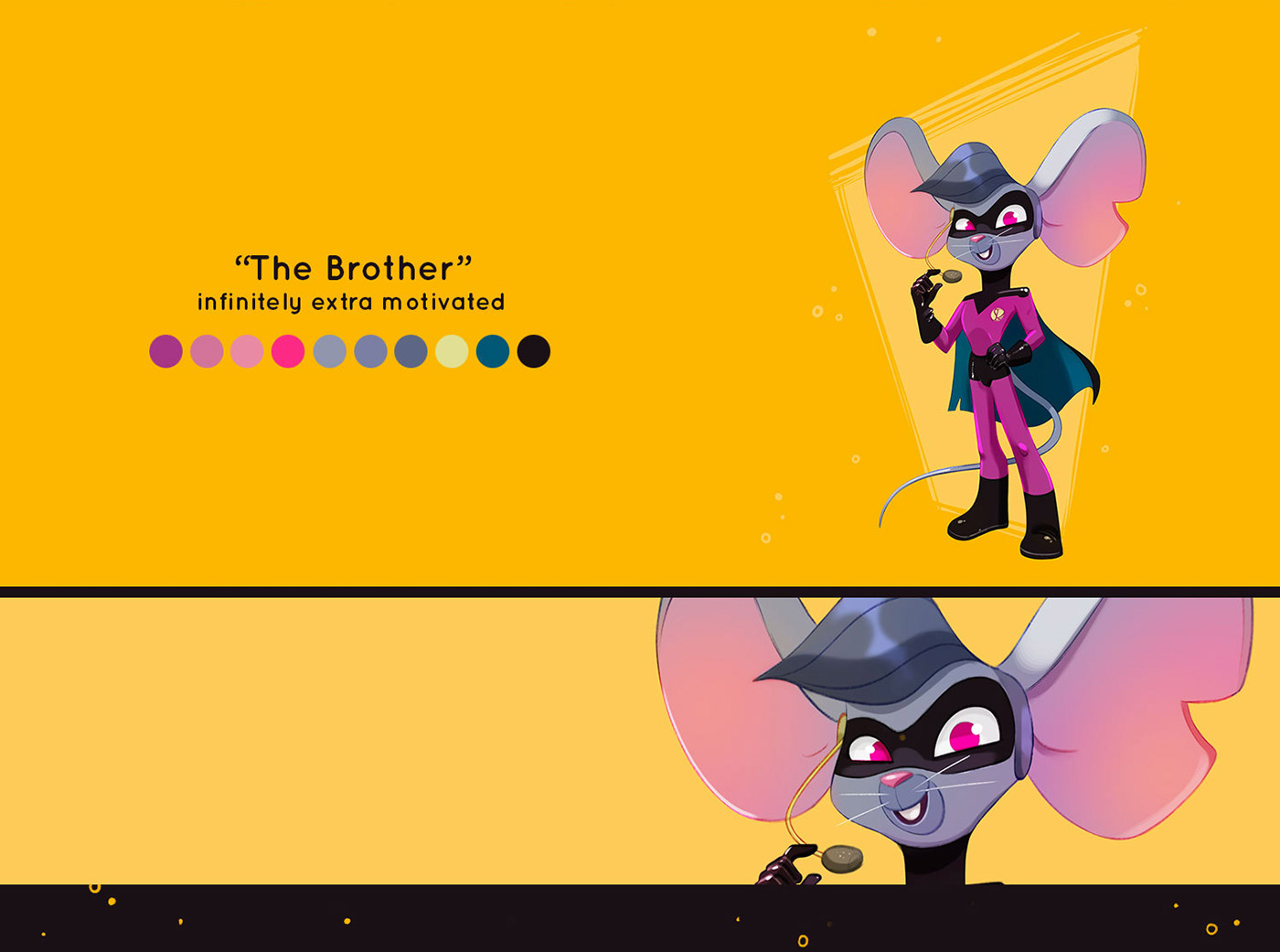 Animation Serie  brother Character design  cousin family grandmother heroes mice powers sister