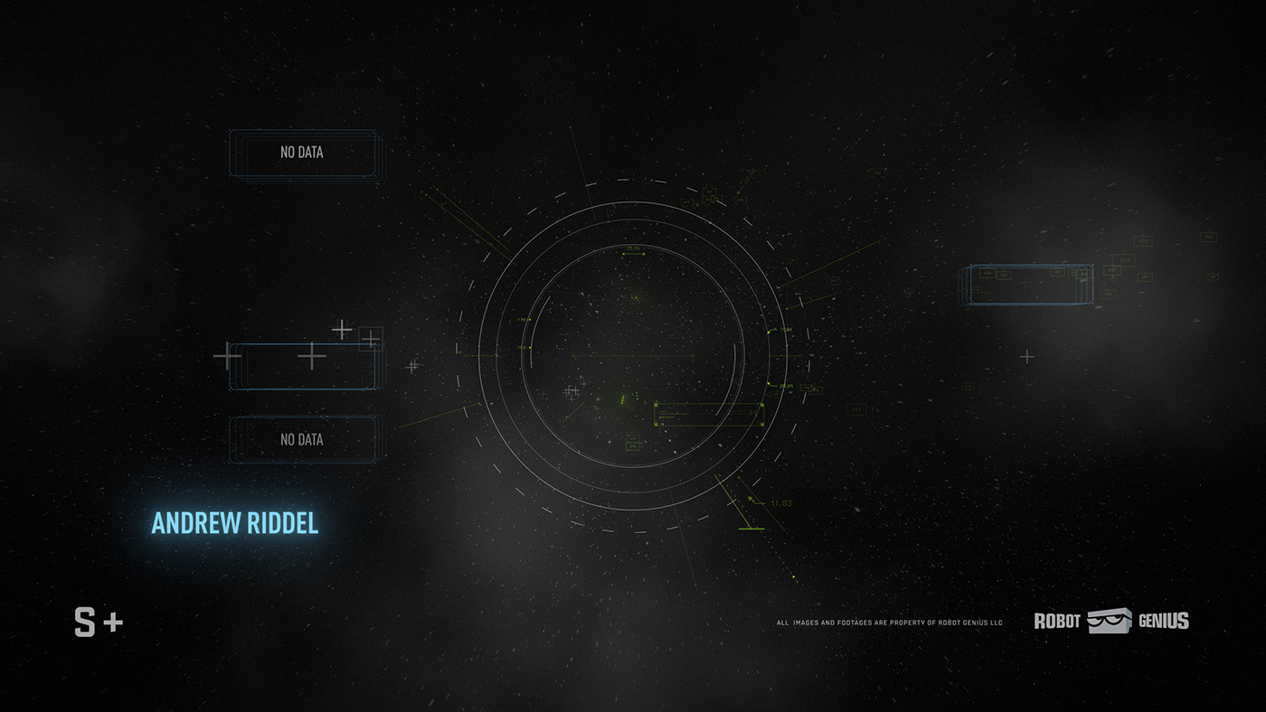 Cyberpunk FUI future HUD sci-fi science fiction Scifi sight sight extended Tittle sequence