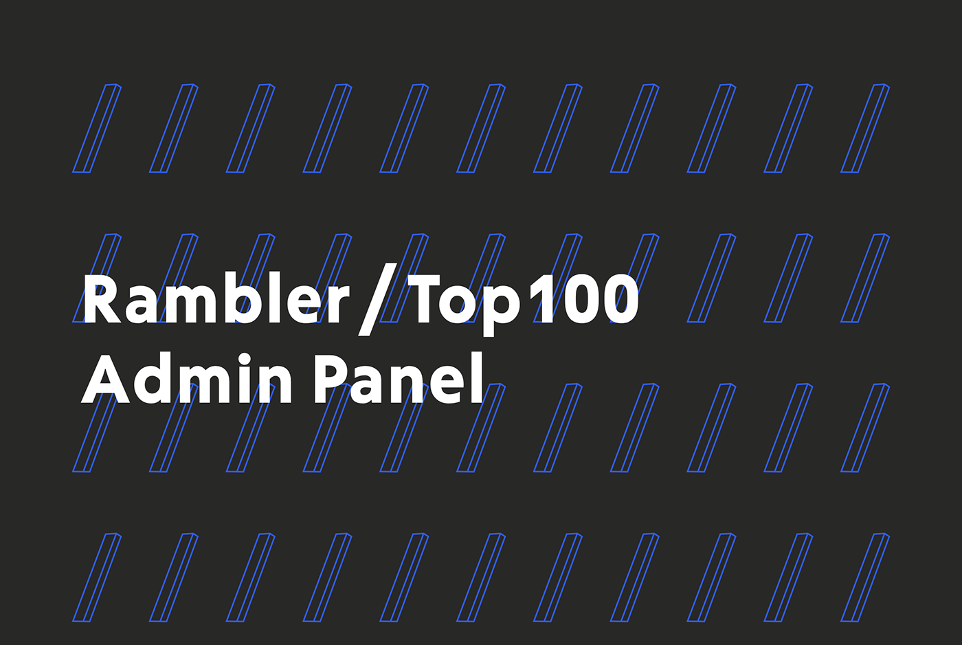 ux UI Rambler rambler&co admin admin panel Webdesign dashboard user interface user experience
