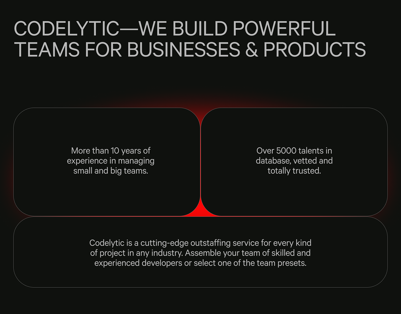 animated business clean Corporate Design dark microsite minimalist monochrome red service