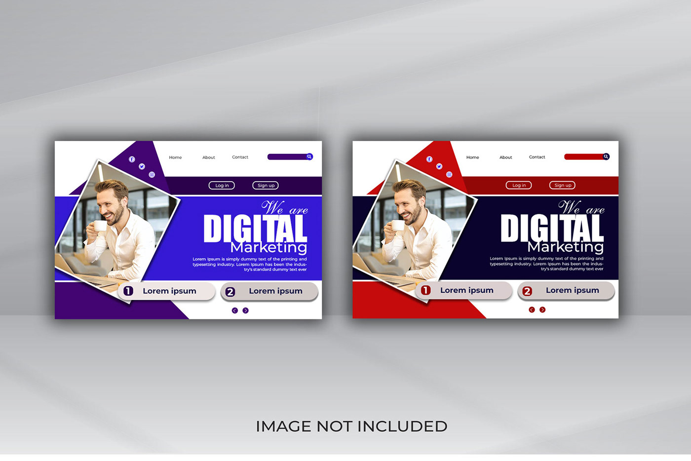 page Website Layout marketing   site Interface futuristic Cyberspace graphic Header