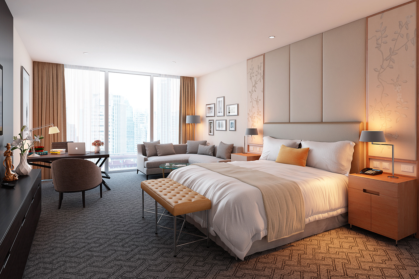 Luxury Hotel Room on Behance