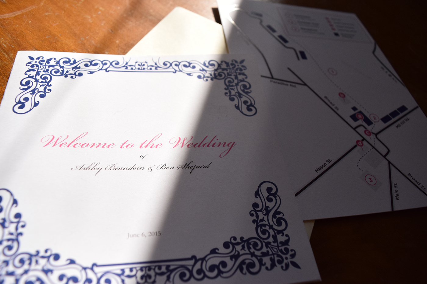 map digital illustration wedding