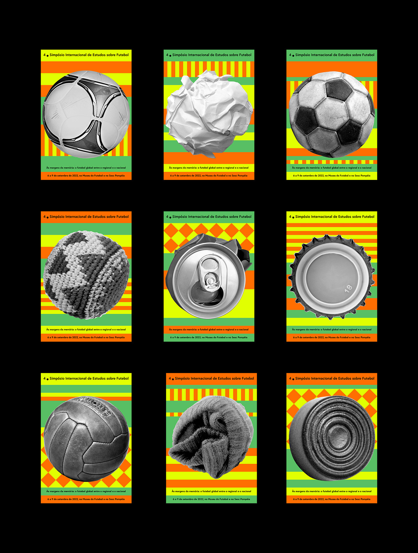 Event football Fussball futebol identity logo simposium soccer visual identity academic