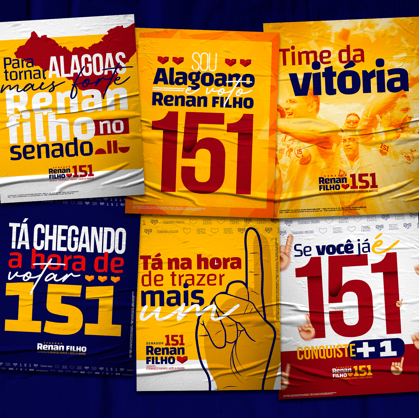 campanha campanha política design gráfico Eleições identidade visual marketing   marketing político politico Renan Calheiros senador