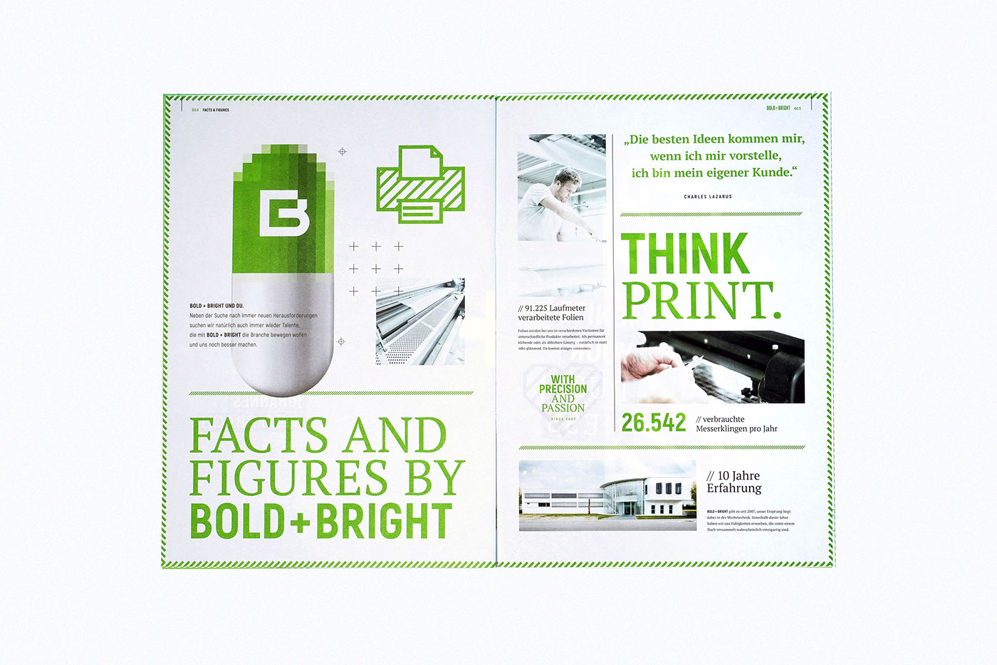 green identity icons pixel Keyvisual bold White editorial corporatedesign logo