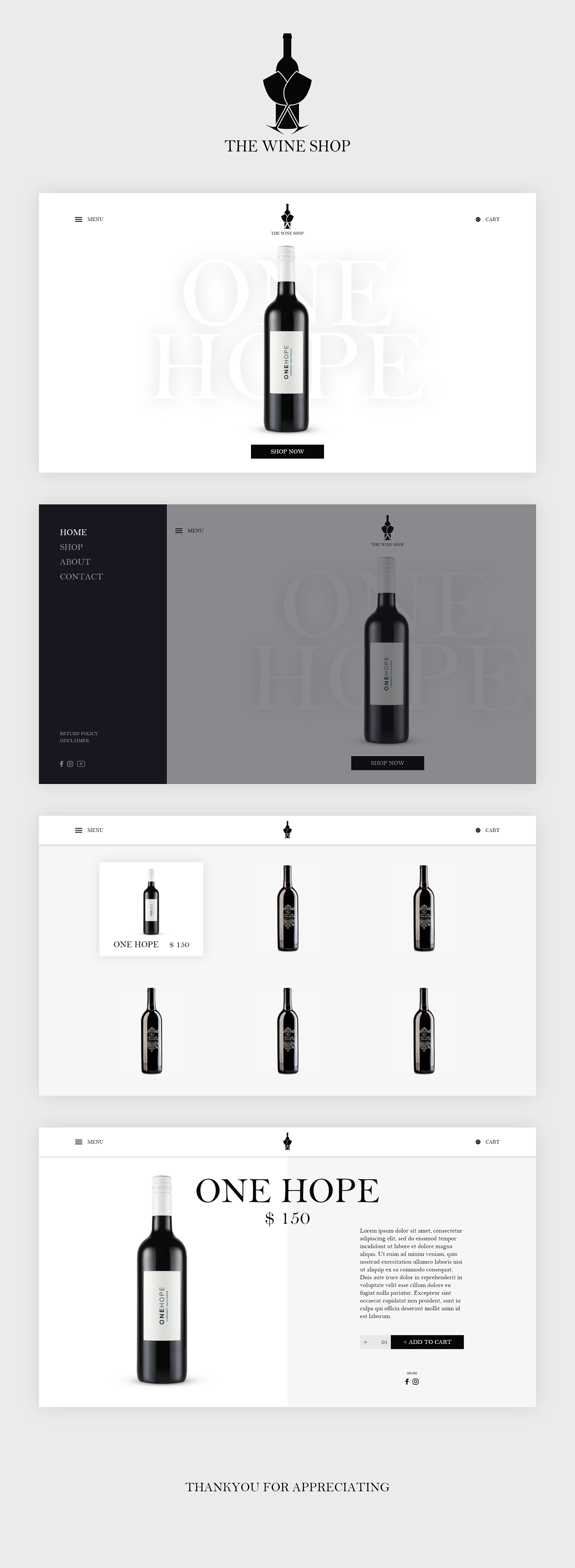 Ecommerce Webdesign store wineshop wine design minimalweb websitedesign creativeweb onlinestore