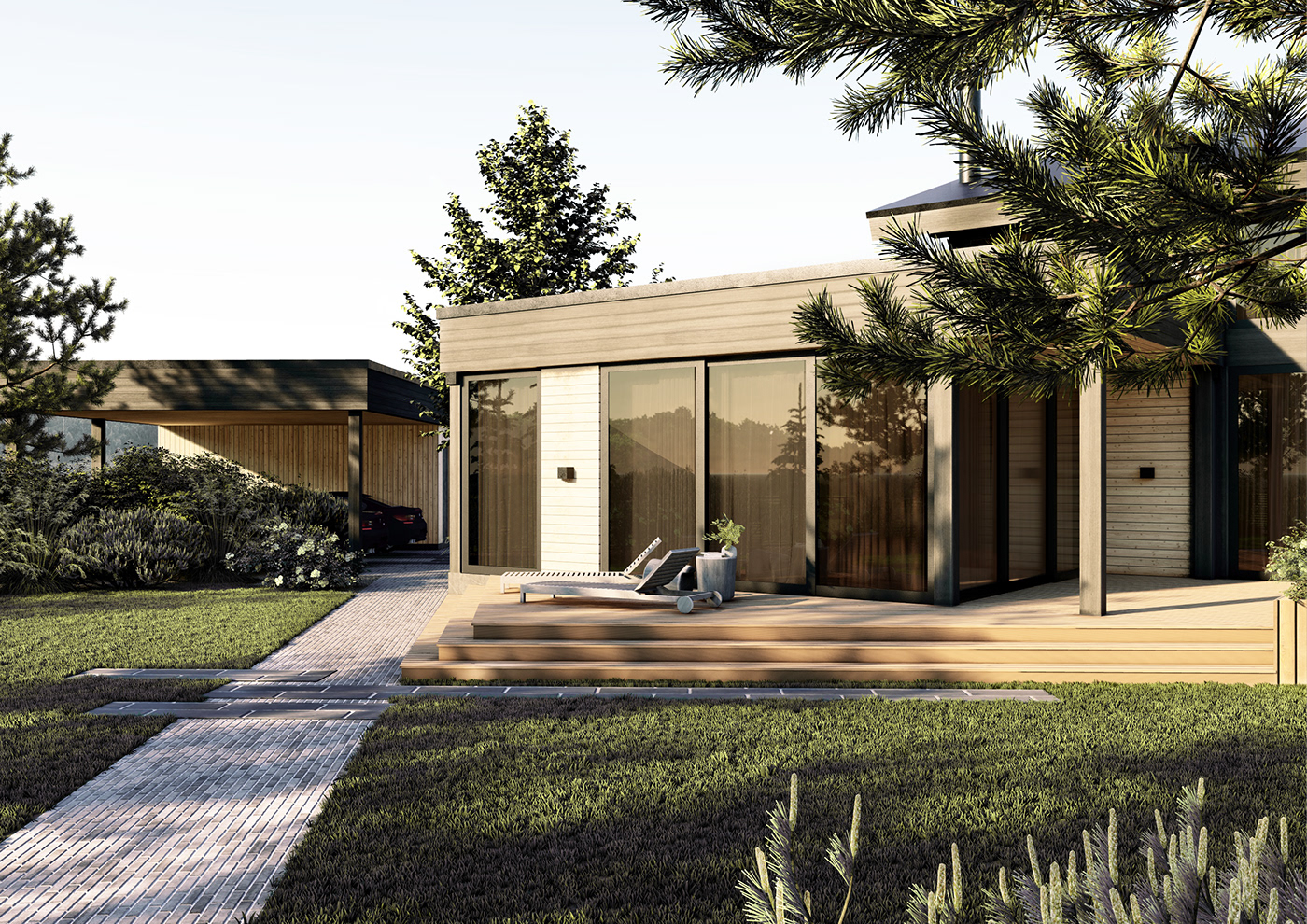 Landscape Landscape Design 3D architecture archviz exterior lumion modern Render visualization