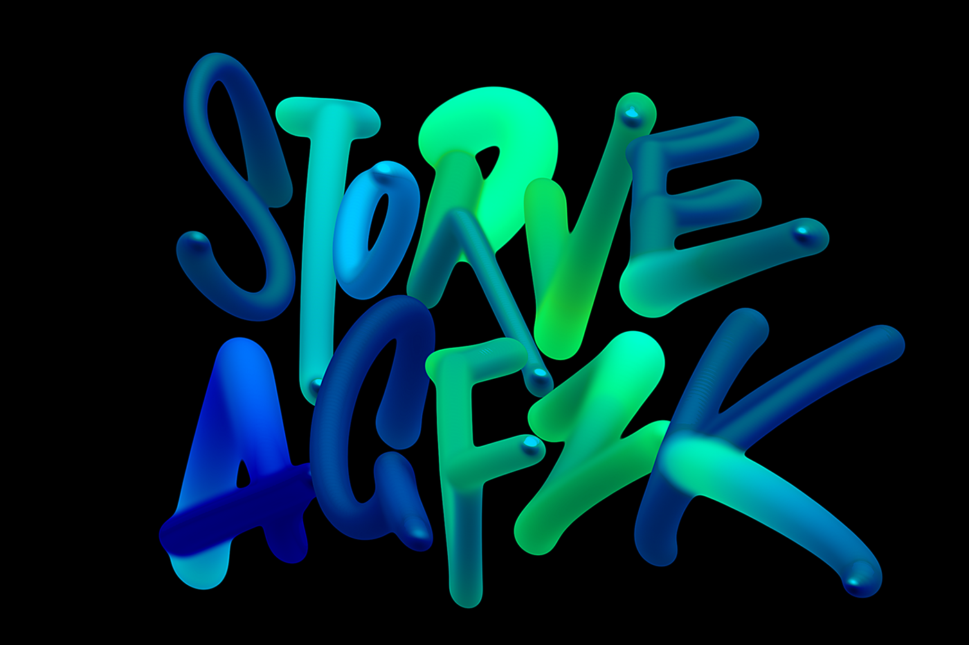 3D art color Digital Art  Graffiti lettering logo poster typography  