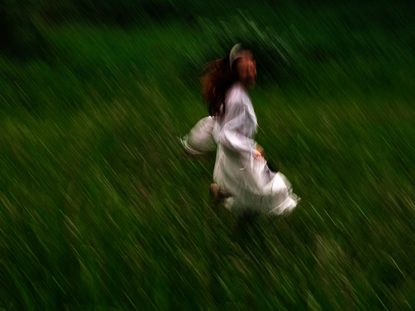artistic Blurry editorial experimental field grass green Nature Passion Project photoshoot
