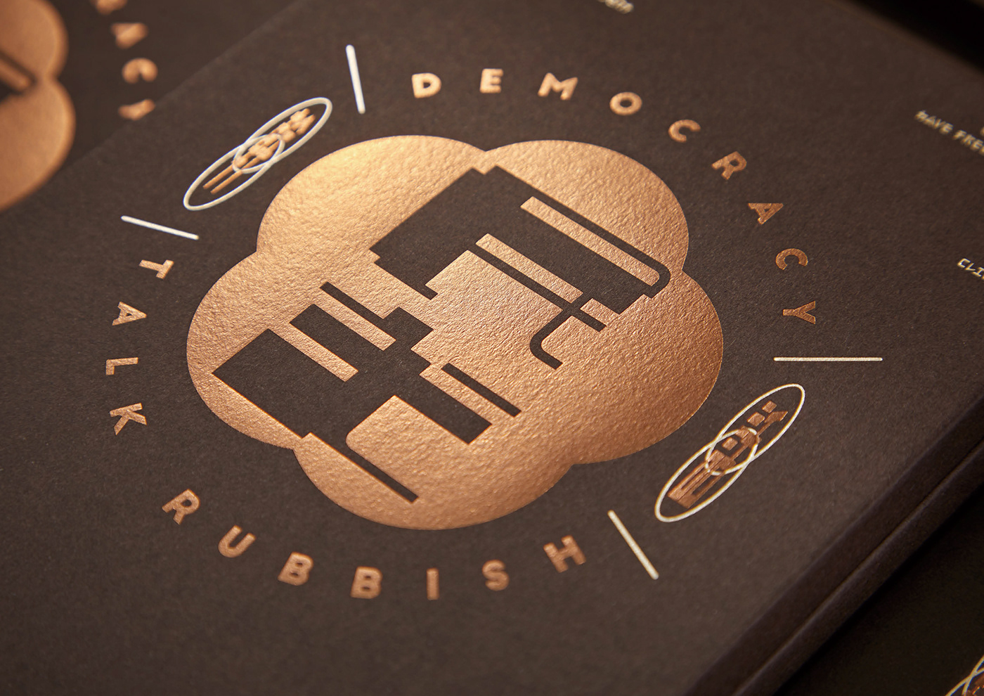 democracy design graphic Hot Foil Stamping 包裝 平面設計 民主 燙金 箔樣 視覺構成