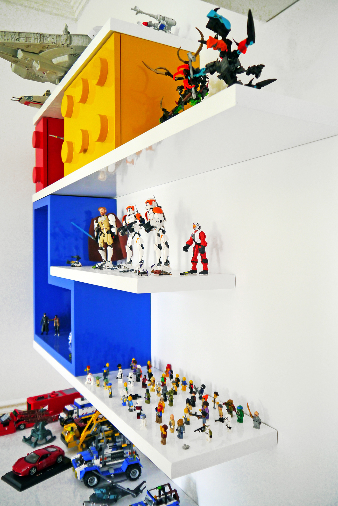 LEGO desk kids room furniture pvc polyurethane constructo javi olmeda