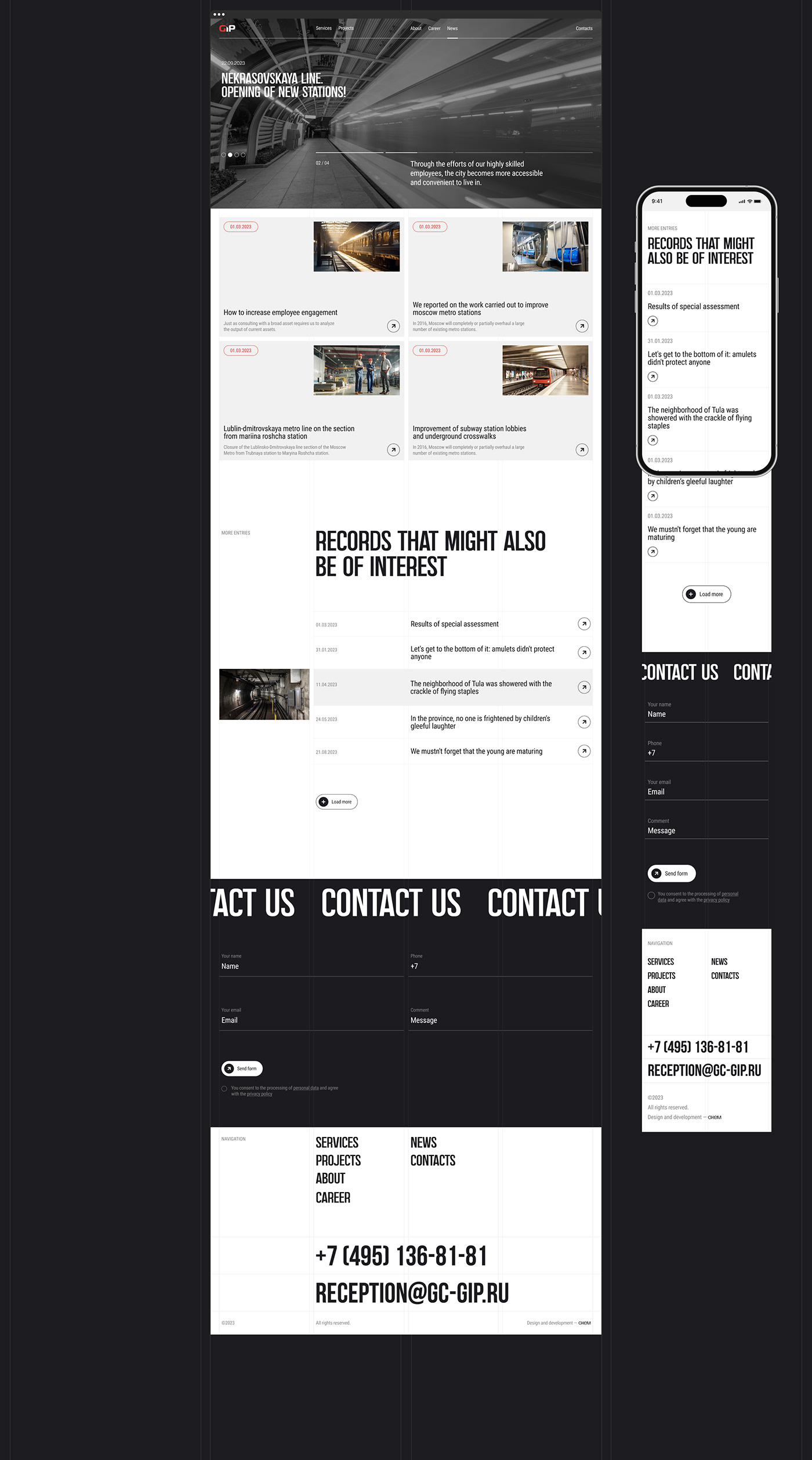 Website UI/UX ui design user interface contruction building architecture brand identity Web Design  Website Design