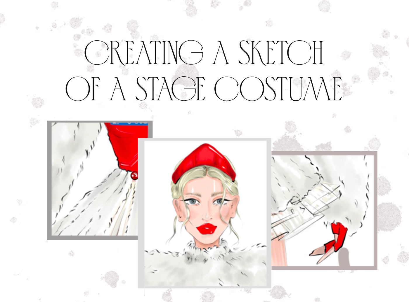 stage costume design sketch