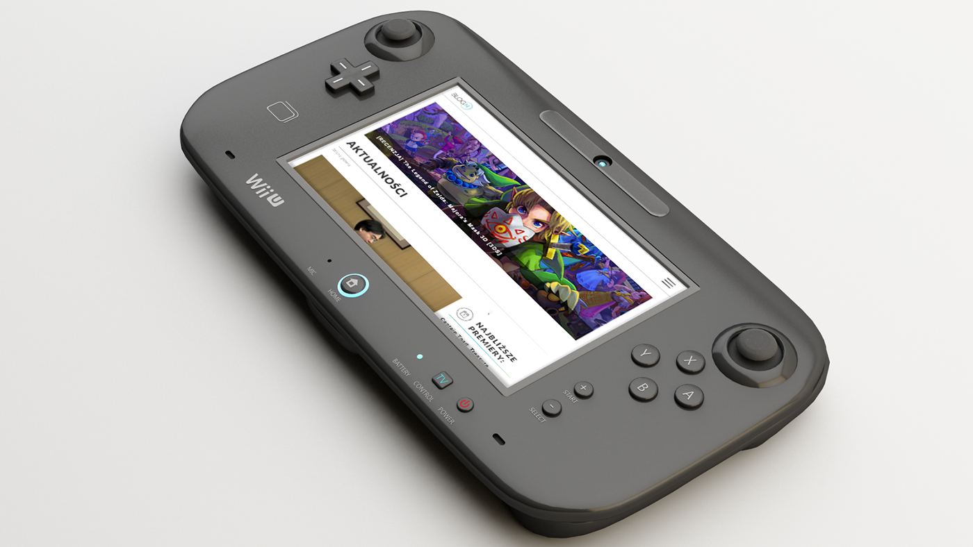 concept design Website Gaming console Nintendo Pokemon zelda Web page art director Project for fun
