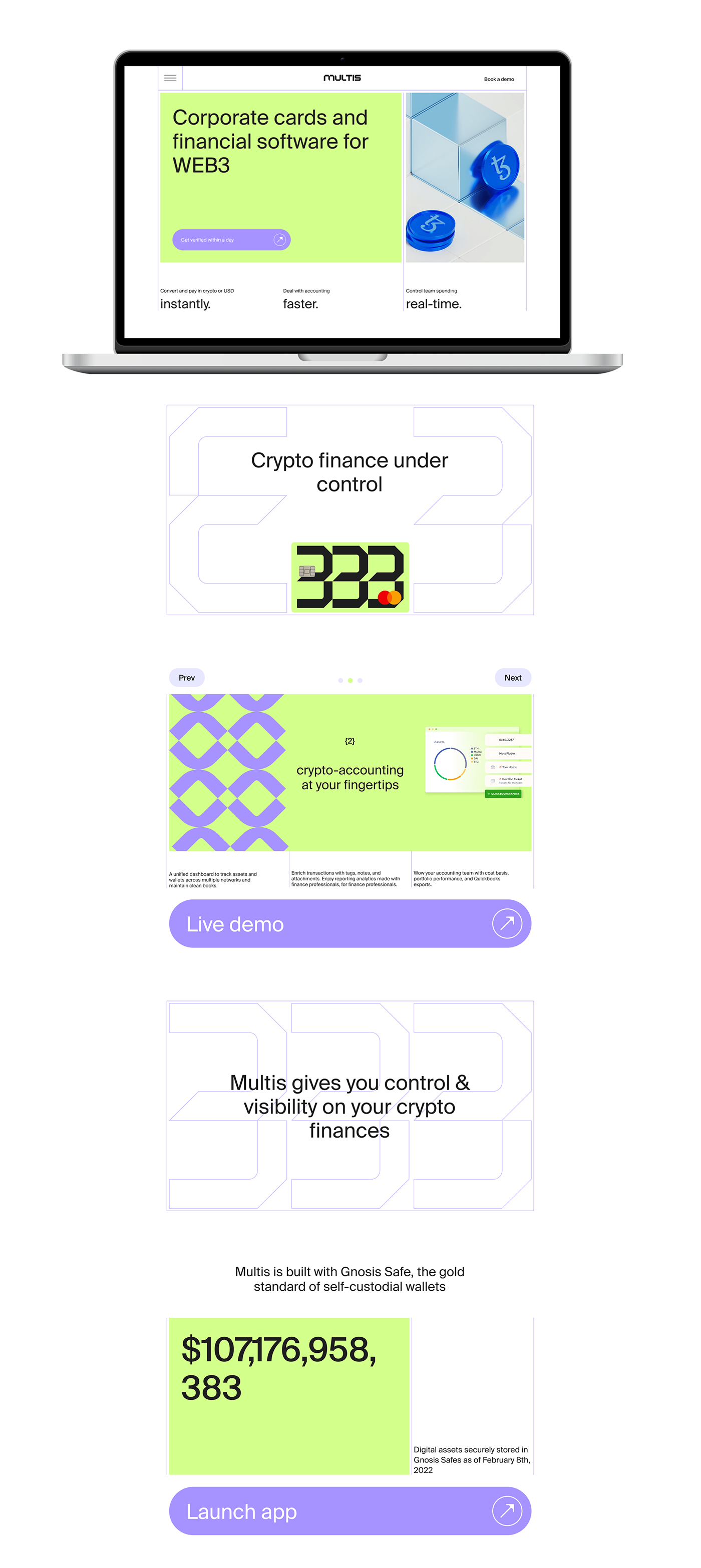 blockchain brand identity branding  concept crypto UI/UX visual identity Web Design  web3 Website