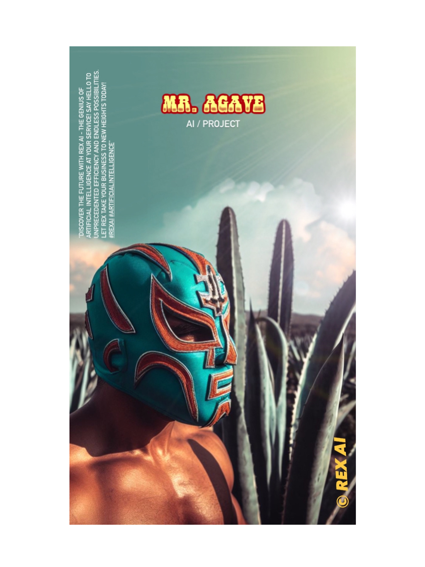 lucha libre luchador ai Inteligencia Artificial artificial intelligence mexico oaxaca nacho rex silva mezcal