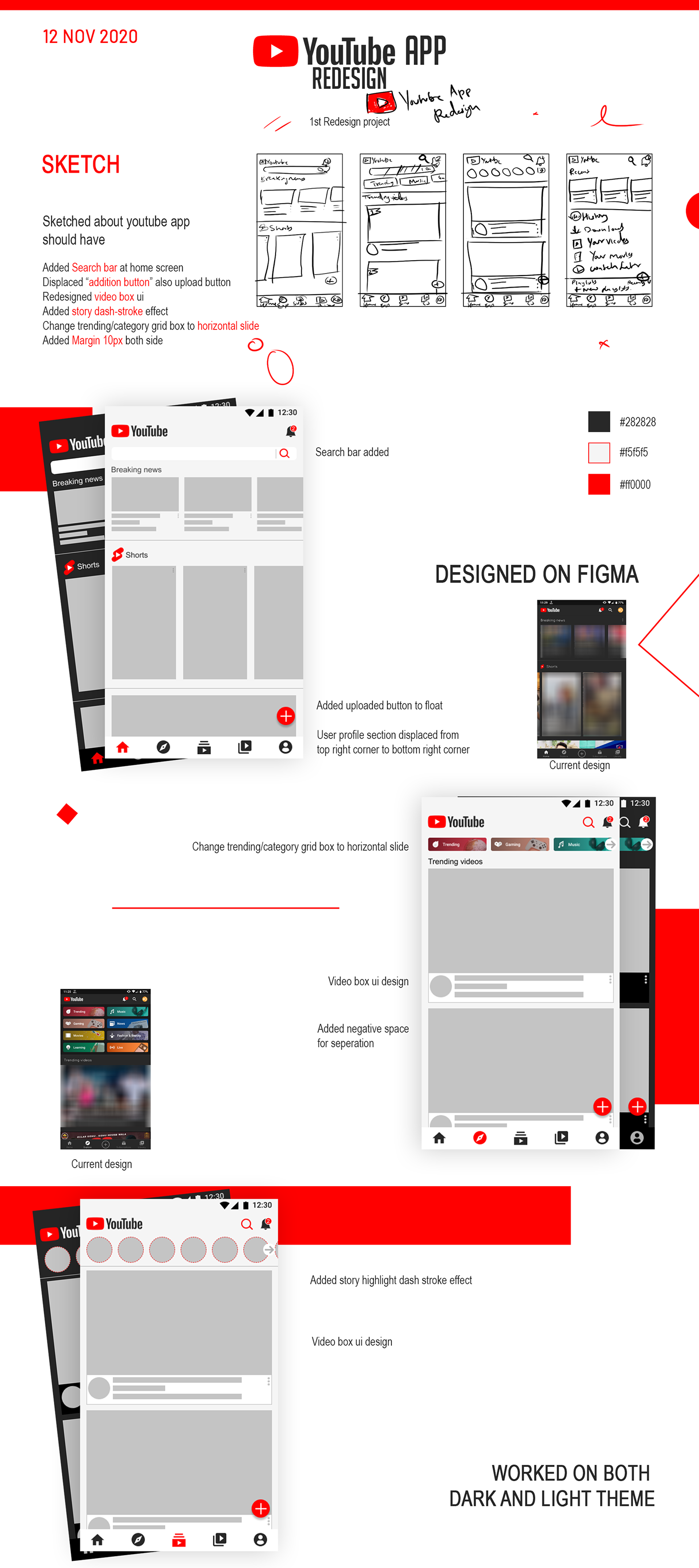 arial Figma redesign UI/UX uiux youtube youtube app