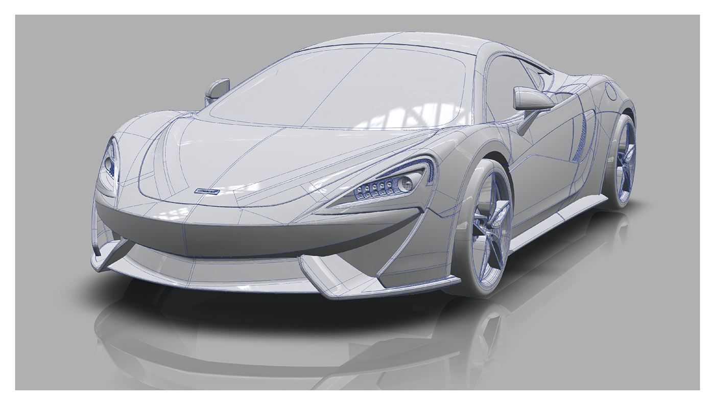 car design car design Alias 3D McLaren industrial model Autodesk surface