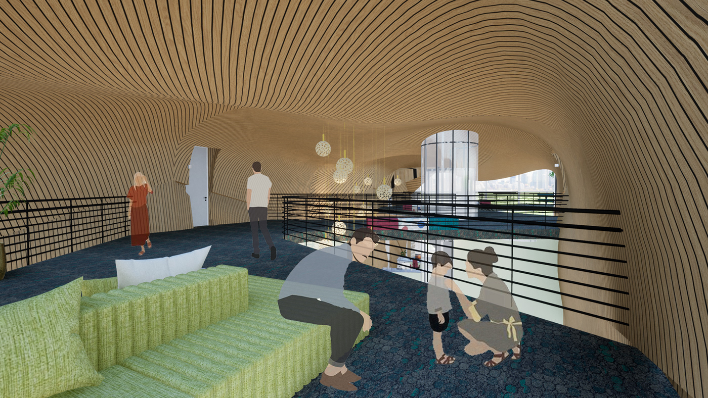 architecture design healthcare InDesign interior design  photoshop revit twinmotion visualization