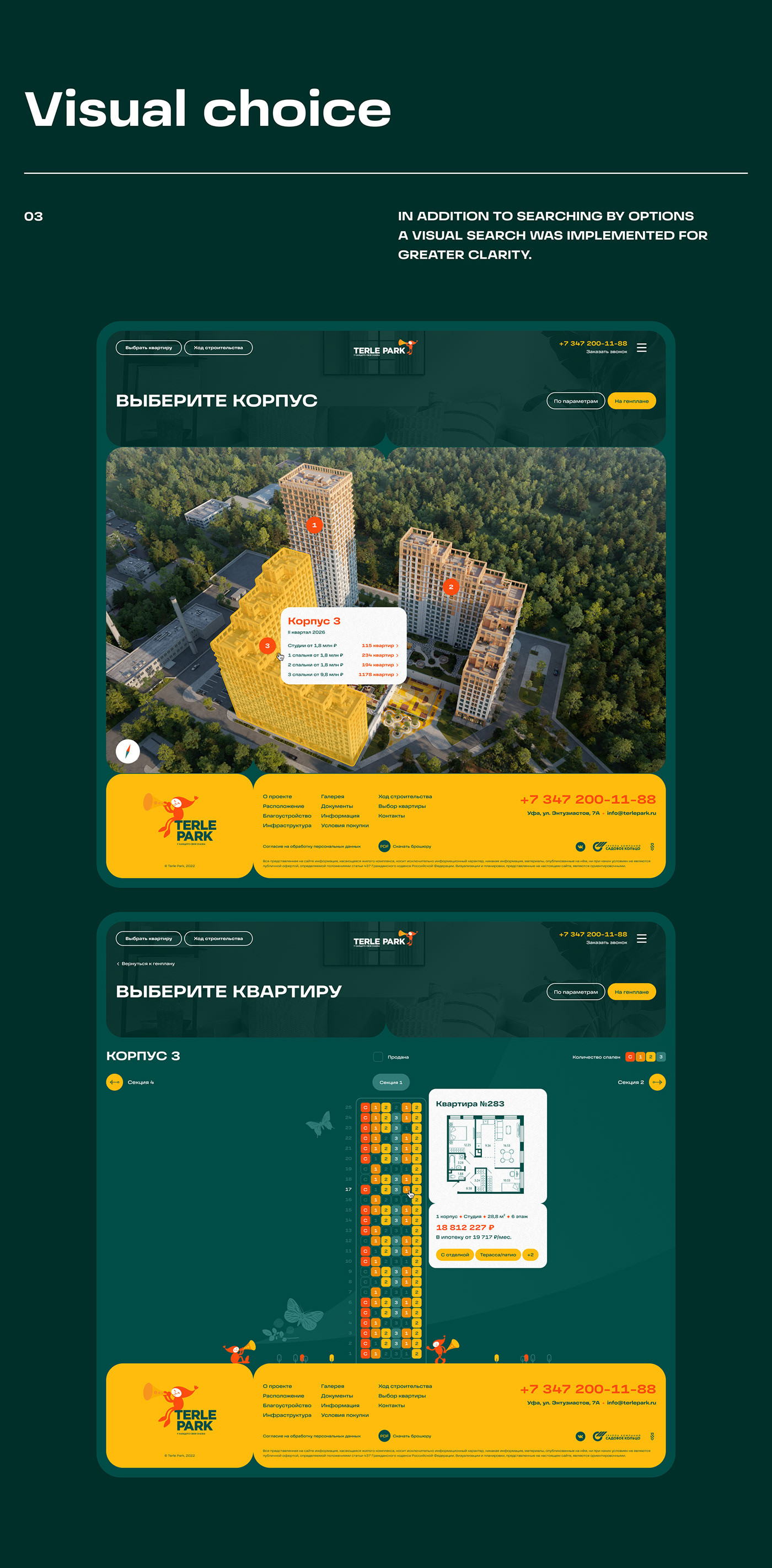 branding  property real estate UI ux Website 3D Archhitecture building visualization