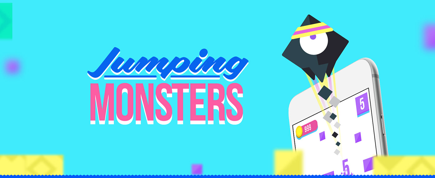 mobile game monster game creatures jumping