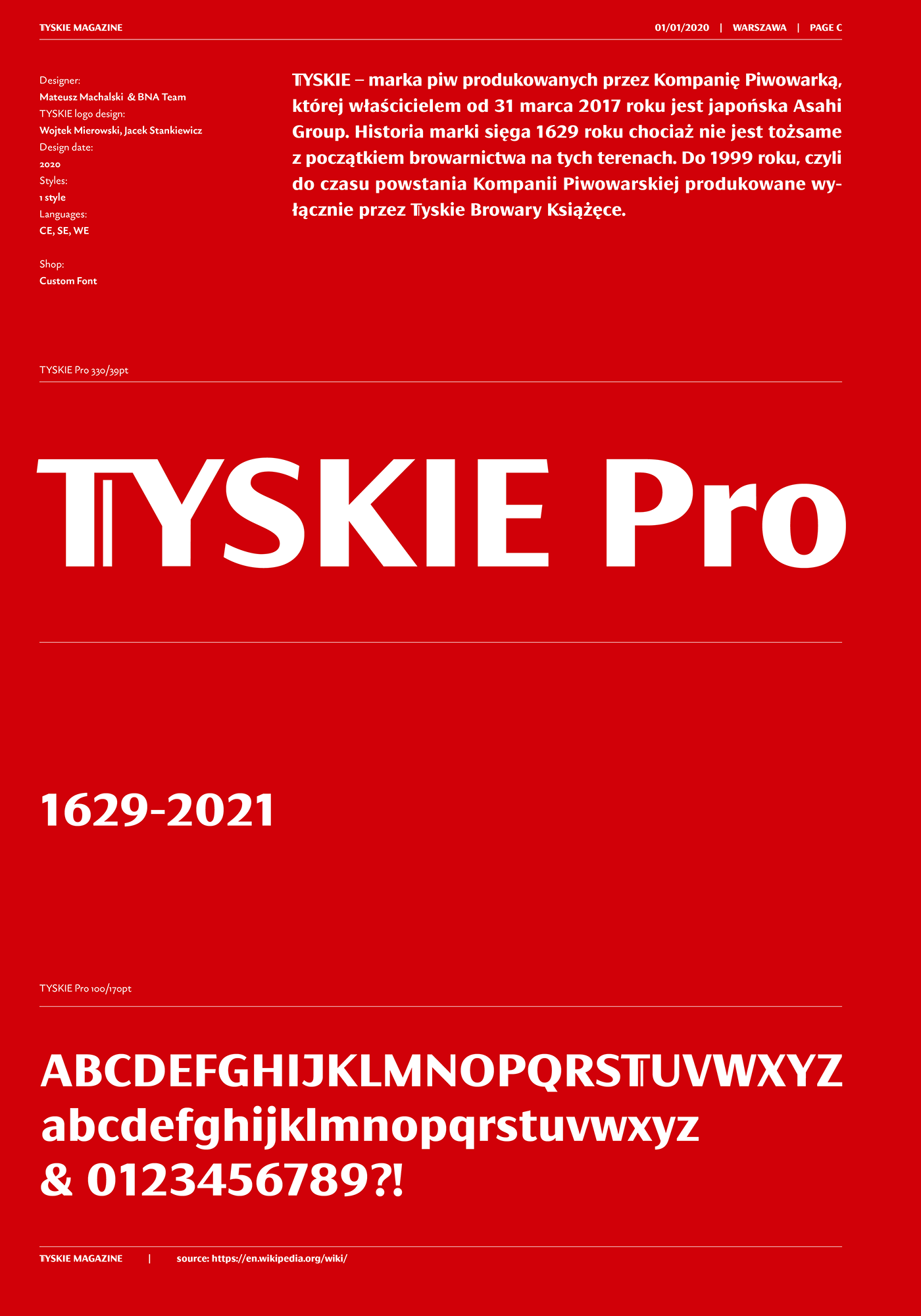 beer brand brand font Branding Typeface custom font MACHALSKI Mateusz Machalski  Tyskie