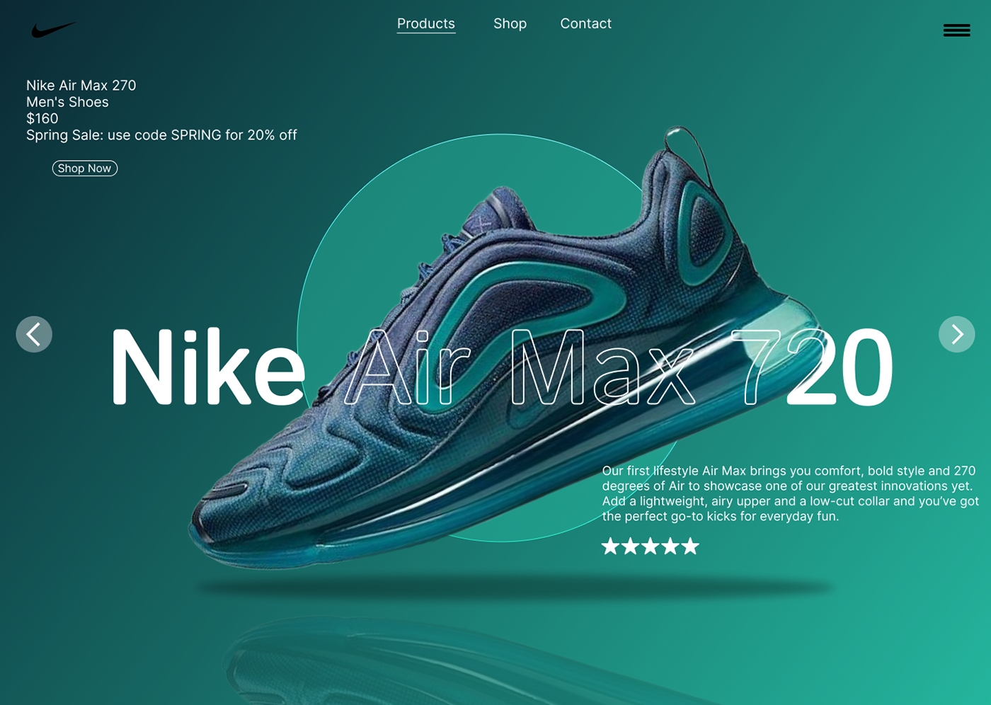 shoes Nike sneakers Web Design  UI/UX Figma animation  motion graphics  Advertising  user experience
