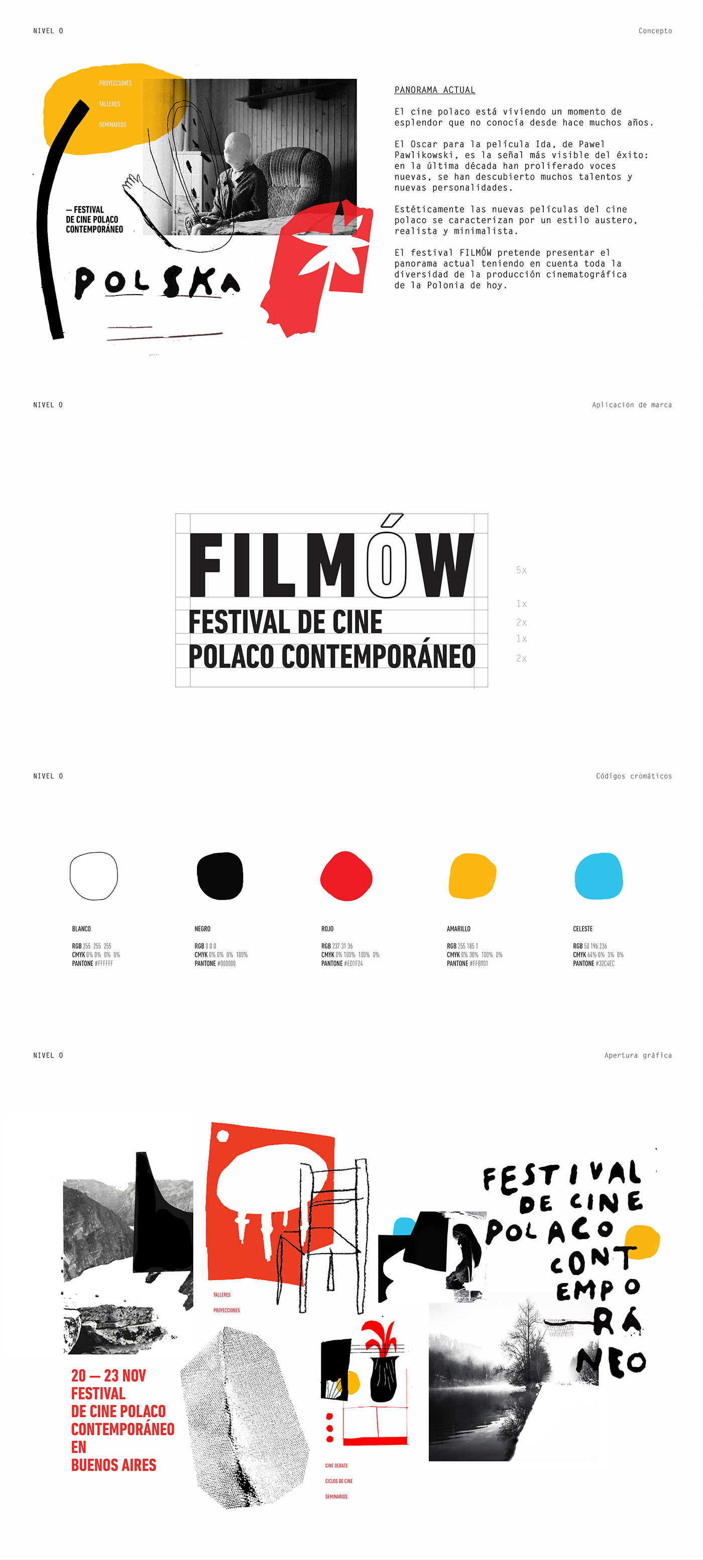 Film   festival Gabriele polish polaco cine identidad PressBook afiche identity