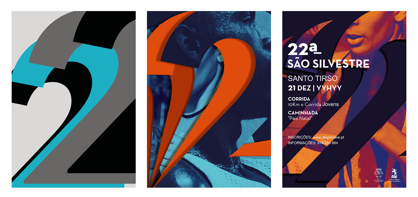 Event Santo Tirso Portugal Marathon graphic design 