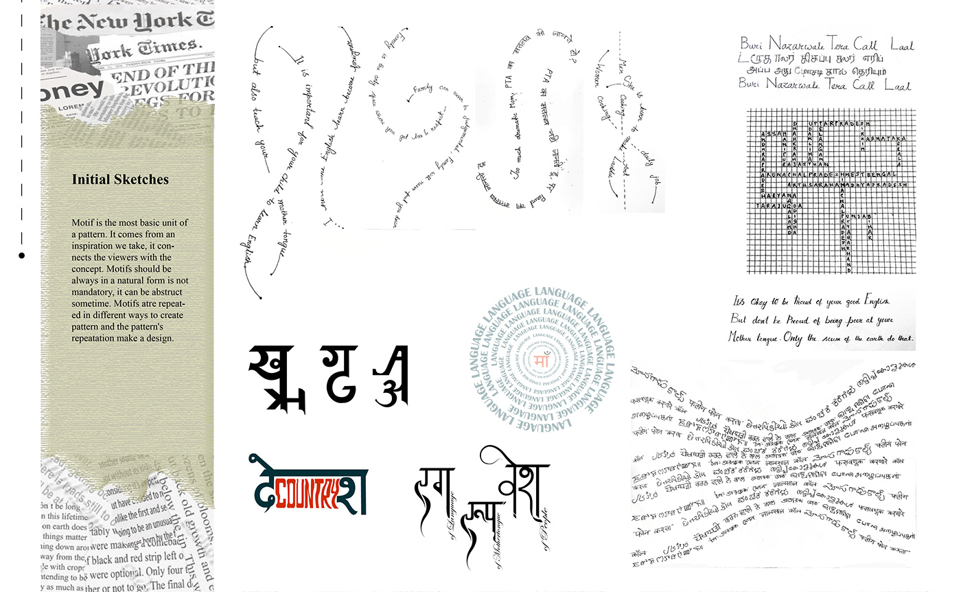 textile design  print language portfolio Textile Portfolio NIFT