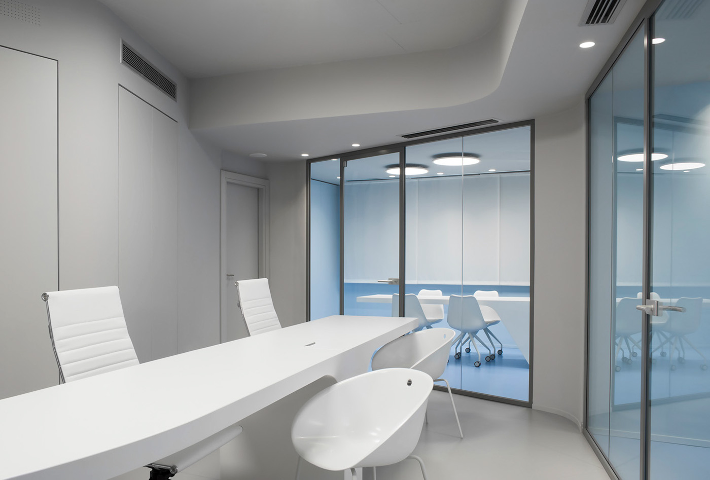 clinic healthcare administration offices Office Space Minimalism concrete