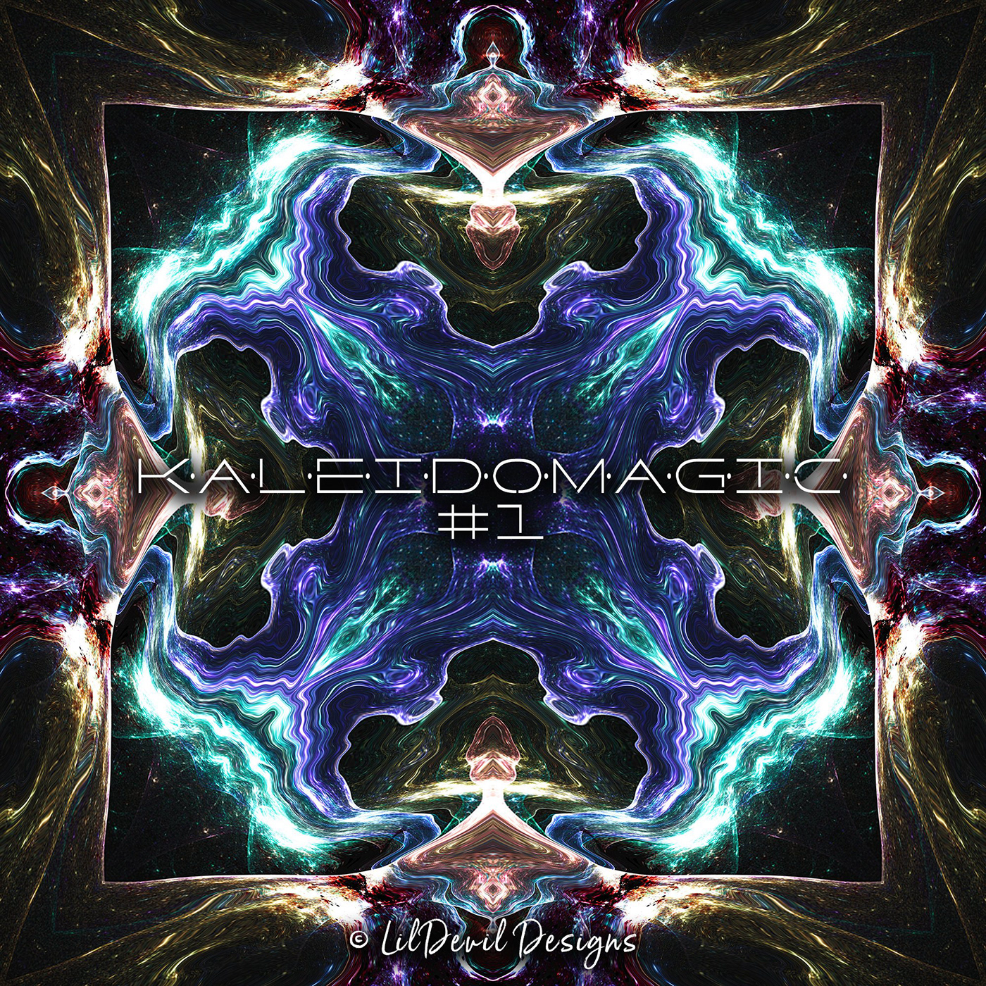kaleidoscope pattern design  Magic   kaleido lildevildesigns dark Digital Art  lildevil gfxcandy colorful For Designers CD Cover Design patterns for designers design resources