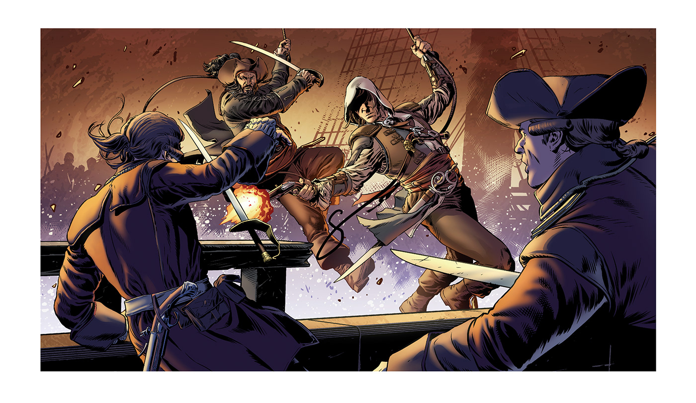 ubisoft madefire Assassin's Creed pirates assassin creed comic motion book videogame ezio