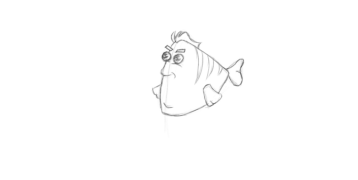 cartoon concept art cartoon character sketch digital illustration Character design  characterdesigner conceptart fantasy fishdrawing