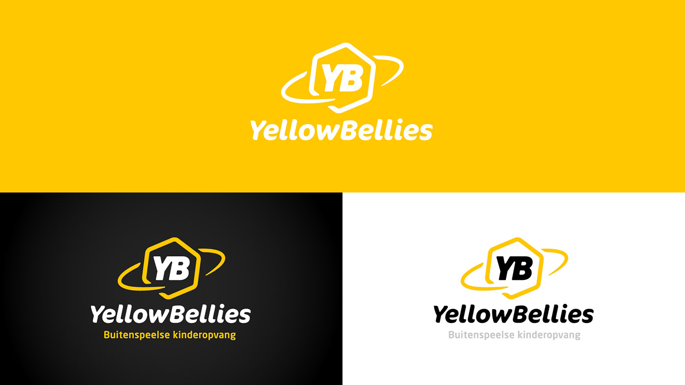 bellies buitenspeelse geelbuik Kinderopvang Mzoem oudewater yellowbellie branding  identity logo