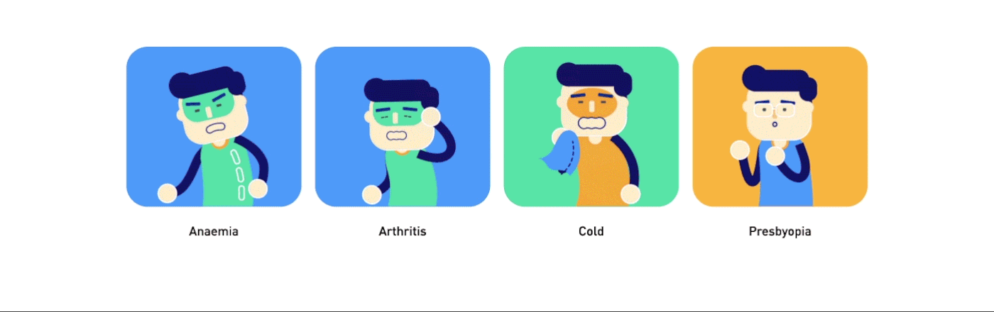 interaction ai uxui medicine patient Character mobile design Chatbot adobeawards