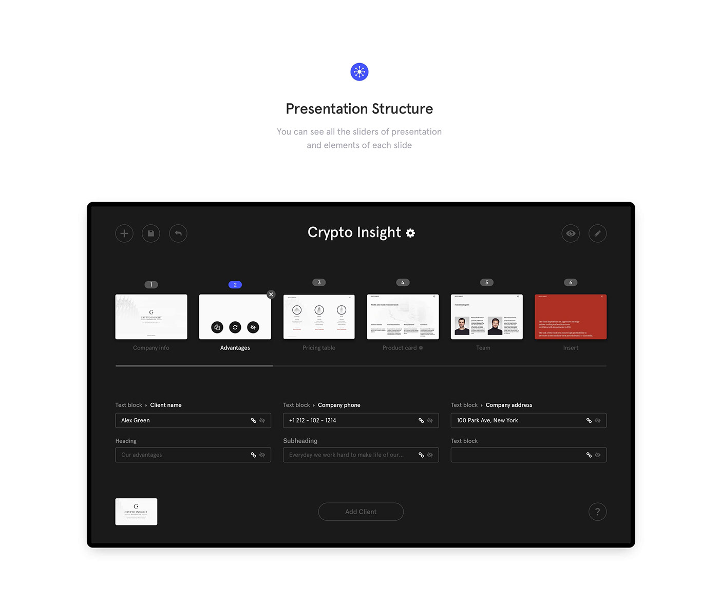 ui ux app SAAS minimal Webdesign presentation constructor Interface service dashboard