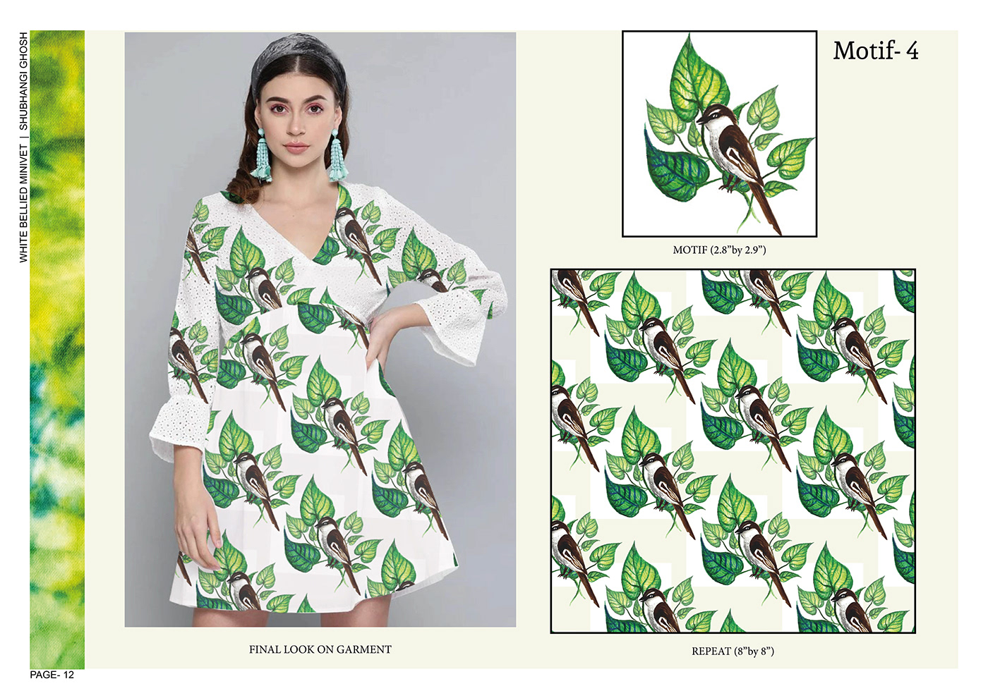 Tie-Dye batik endangered species prints photoshoot aesthetic motif fashion design embroidary Value Addition 