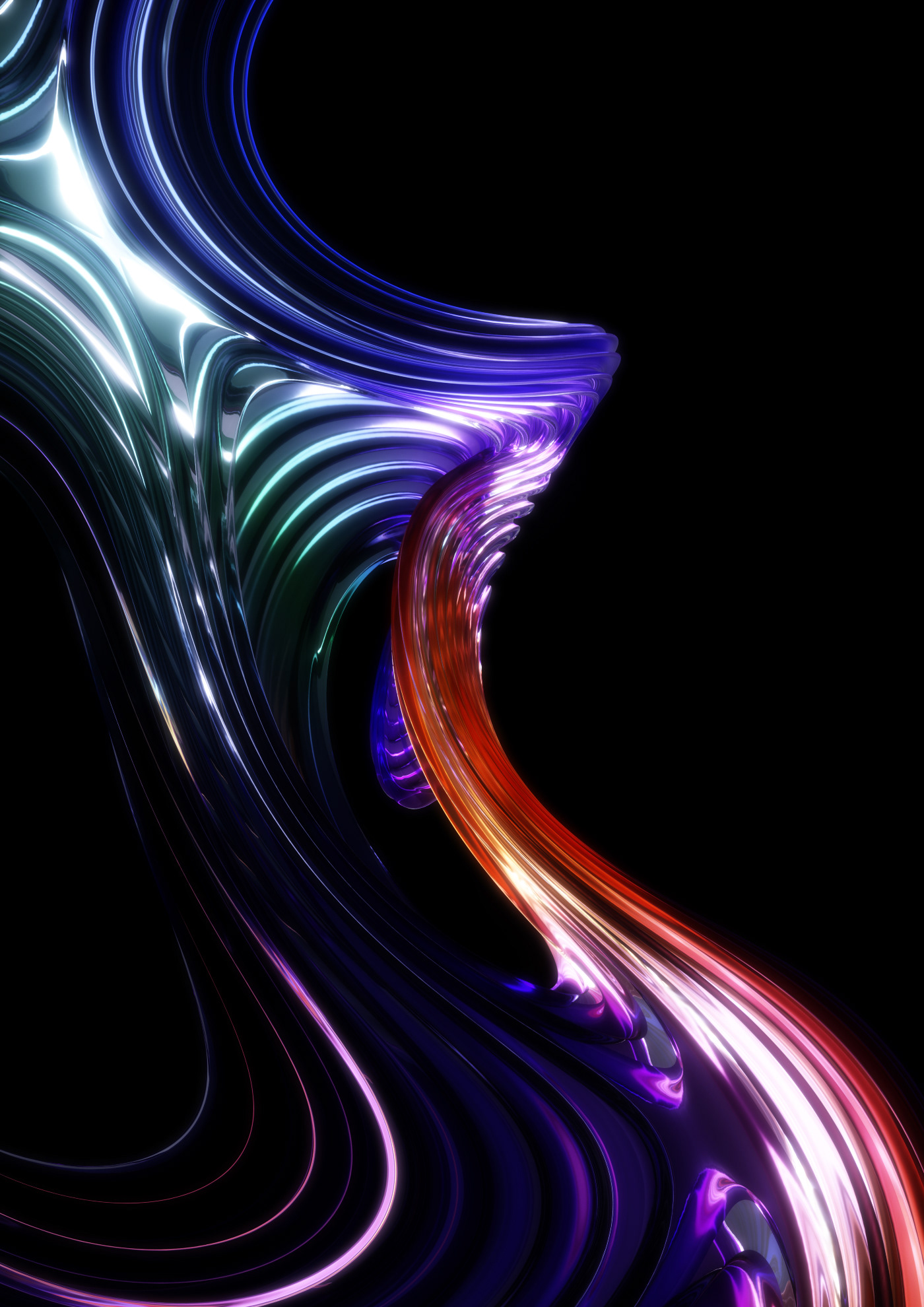 glass geometry 3D Colourful  deep houdini digital