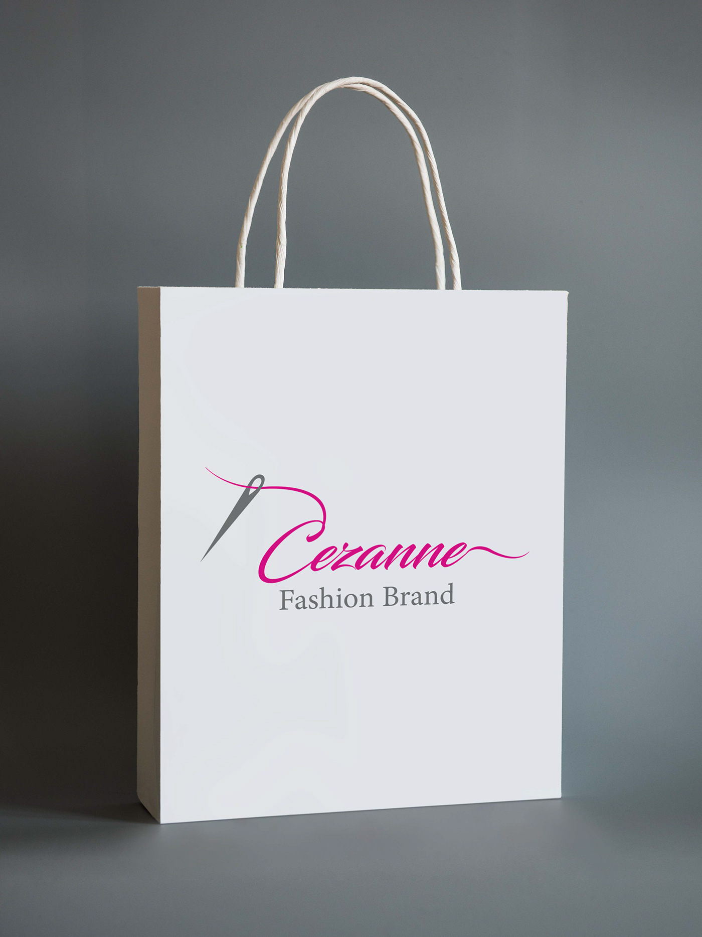 Fashion  logo brand identity branding  cezanne Label bag