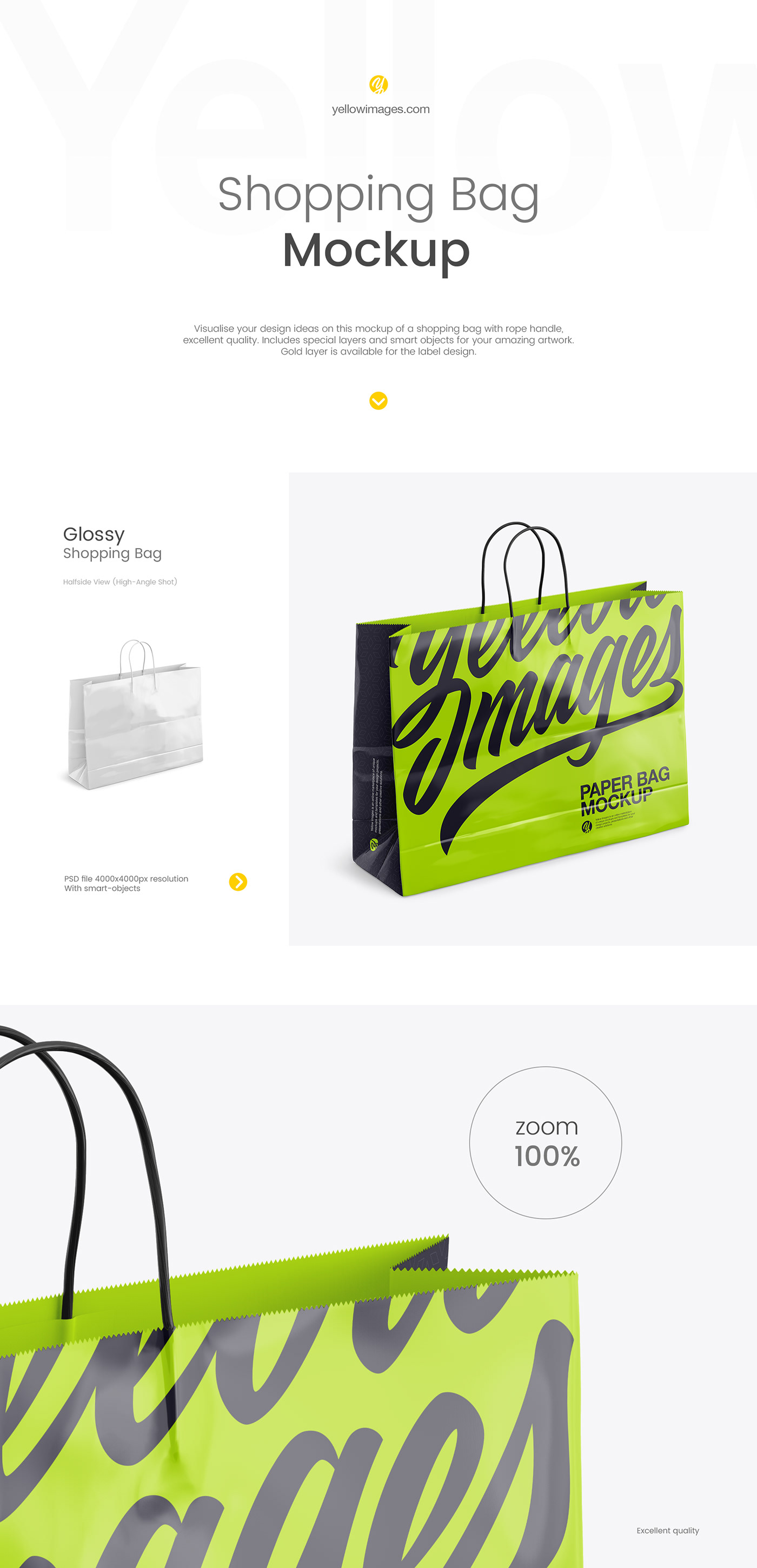 Download Free Glossy Shopping Bag Mockup Halfside View On Behance SVG Cut Files